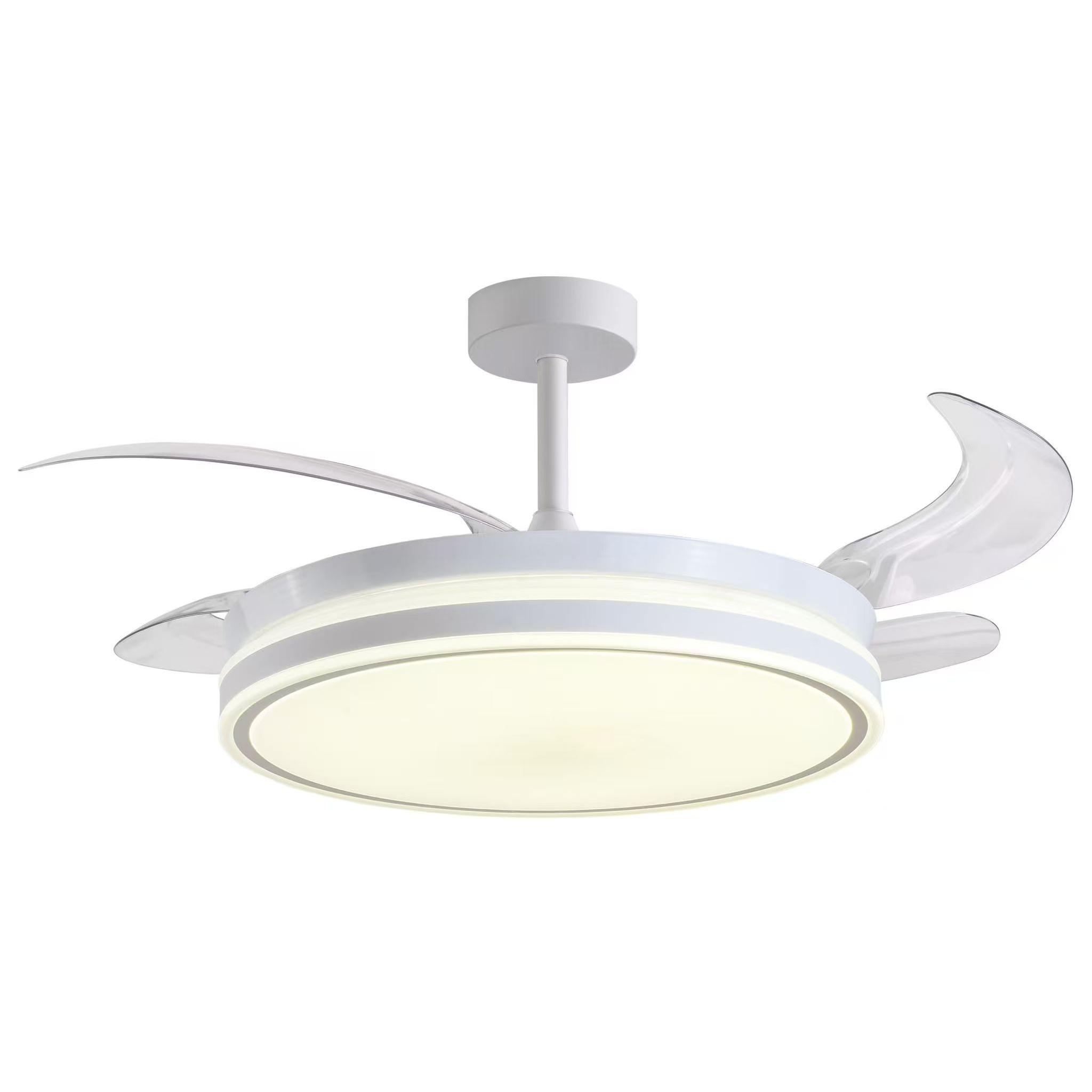 BEL AIR HOME - ATENAS Ceiling Fan with Light, 108 cm Diameter, DC Motor, 3 Light Temperatures, Modern Design for Bedrooms and Living Rooms, Remote Control, Lightweight Polycarbonate Blades, Efficient 36W LED Lighting.
