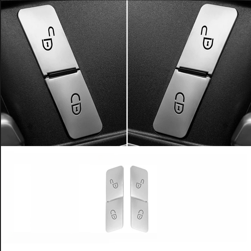 1 Set Car Door Lock Unlock Switch Button Cover For Mercedes For Benz C Class W204 20072014 For E Class W212 20102015 ( 4 Door)