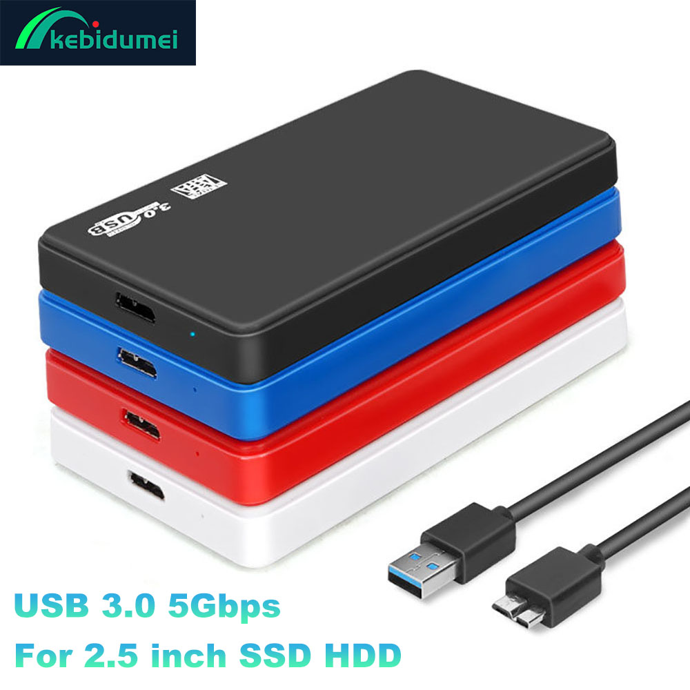 USB 3.0 HDD Enclosure 2.5 inch SATA SSD Hard Drive Case 5Gbps Transfer Speed Mobile External Housing Hard Disk Boxs For Laptop