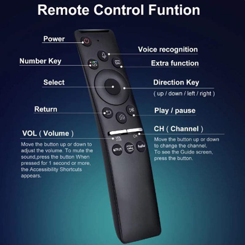 Universal BN59 Replacement Voice Remote Control for Samsung Smart TV with Voice Function Compatible with QLED LED LCD Models
