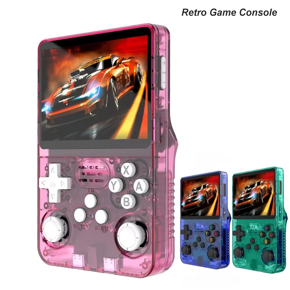 BOYHOM 256G/128G/64G R36S ARKOS 2.0 Retro Handheld Game Console 3.5'' IPS screen,Portable Pocket Game Player for  children gift