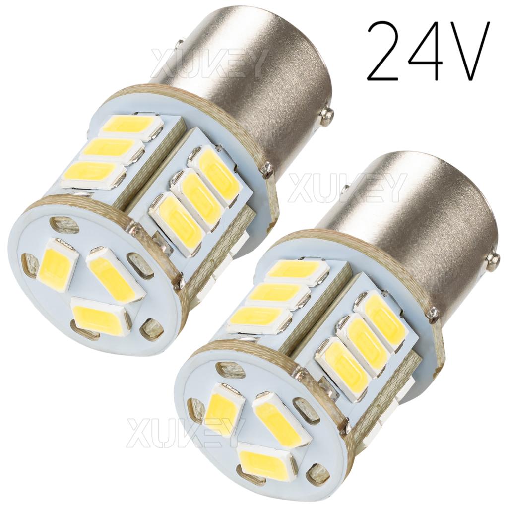 2x 382 P21w 1156 Led Reverse White Ba15s Side Light Red Brake Tail 24V Bulbs 246 149 R5W R10W Truck HGV Campers Interior Lights
