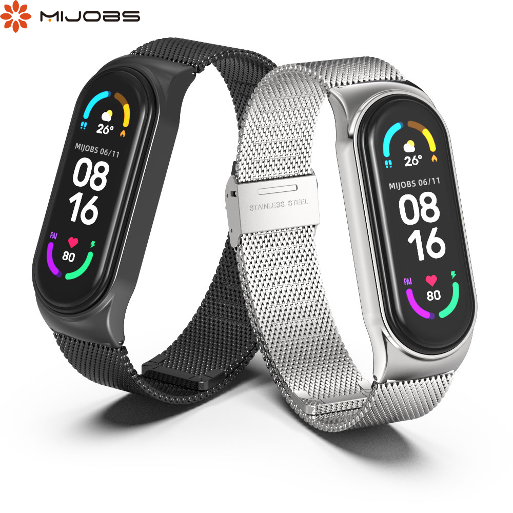 Strap for Mi Band 10 9 8 7 6 5 Metal Milanese Bracelet Mi Band 9 Wristband for Mi Band 6 Mi Band 7 Strap For Xiaomi Miband 8 9
