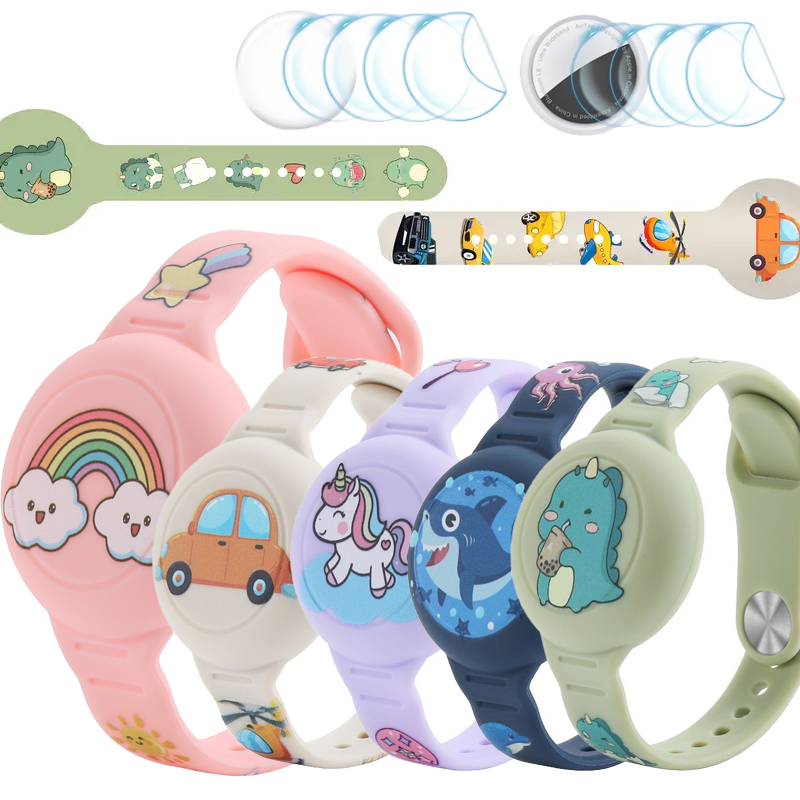 Airtag Bracelet for Kids Necklace, Comfy Secure Air Tags Wristband Kids Air Tag Necklace for Kids, Adults Kids AirTag Watch Band