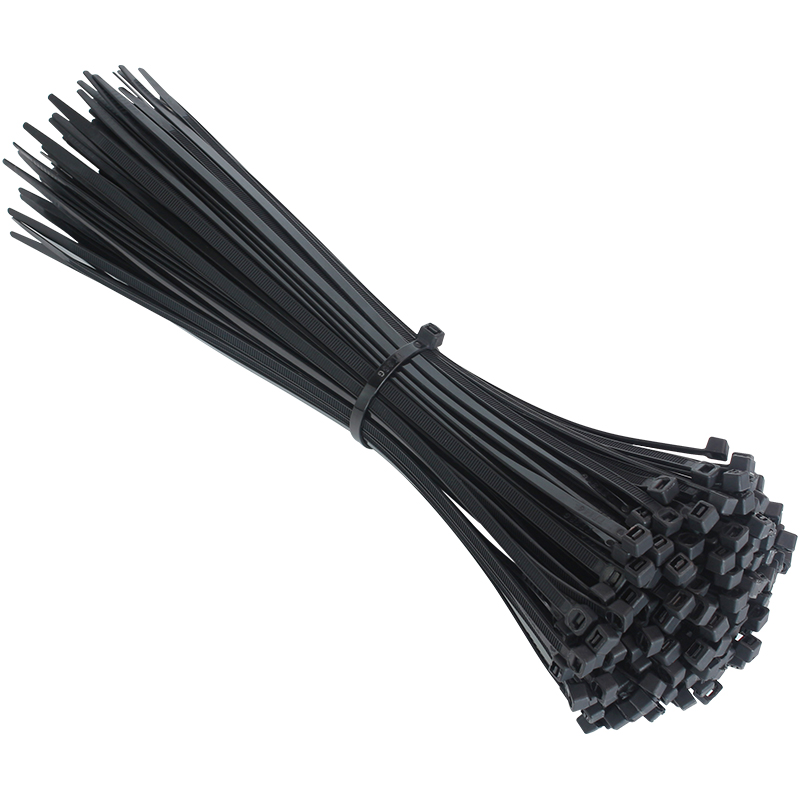 Plastic Nylon Cable Tie 100 PCS Black 5X300 Cable Tie Fixing Ring 3X200 Cable Tie Zipper with 5X200 Self-Locking Nylon Cable Tie