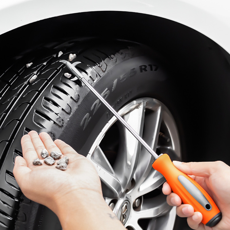 Car Tire Cleaning Hook Stone Tire Gap Buckle Stone Hook Car Tire Buckle Cleaning Tire Pick Stone Tools Tire Repair Accessories