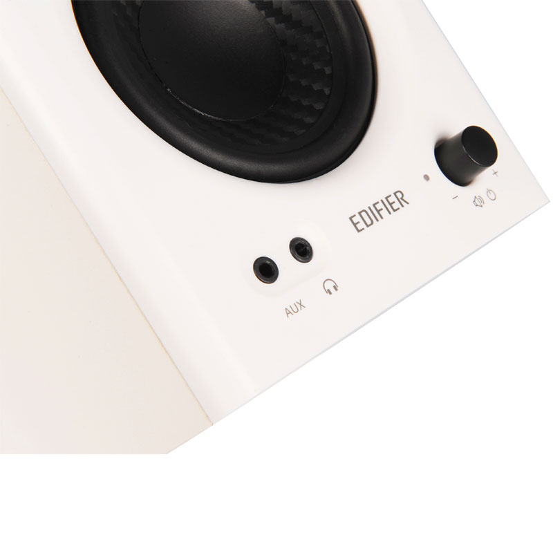 Edifier MR4 Studio Monitor 2.0 Speakers 42W RMS Class-D Amplifier Built-in DSP Wooden Enclosure TRS Balanced/AUX/RCA Inputs