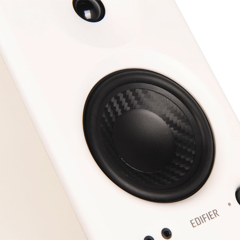 Edifier MR4 Studio Monitor 2.0 Speakers 42W RMS Class-D Amplifier Built-in DSP Wooden Enclosure TRS Balanced/AUX/RCA Inputs