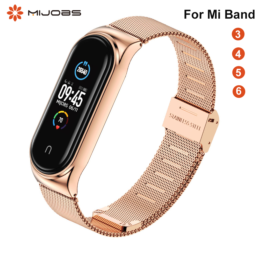 Strap for Mi Band 10 9 8 7 6 5 Metal Milanese Bracelet Mi Band 9 Wristband for Mi Band 6 Mi Band 7 Strap For Xiaomi Miband 8 9
