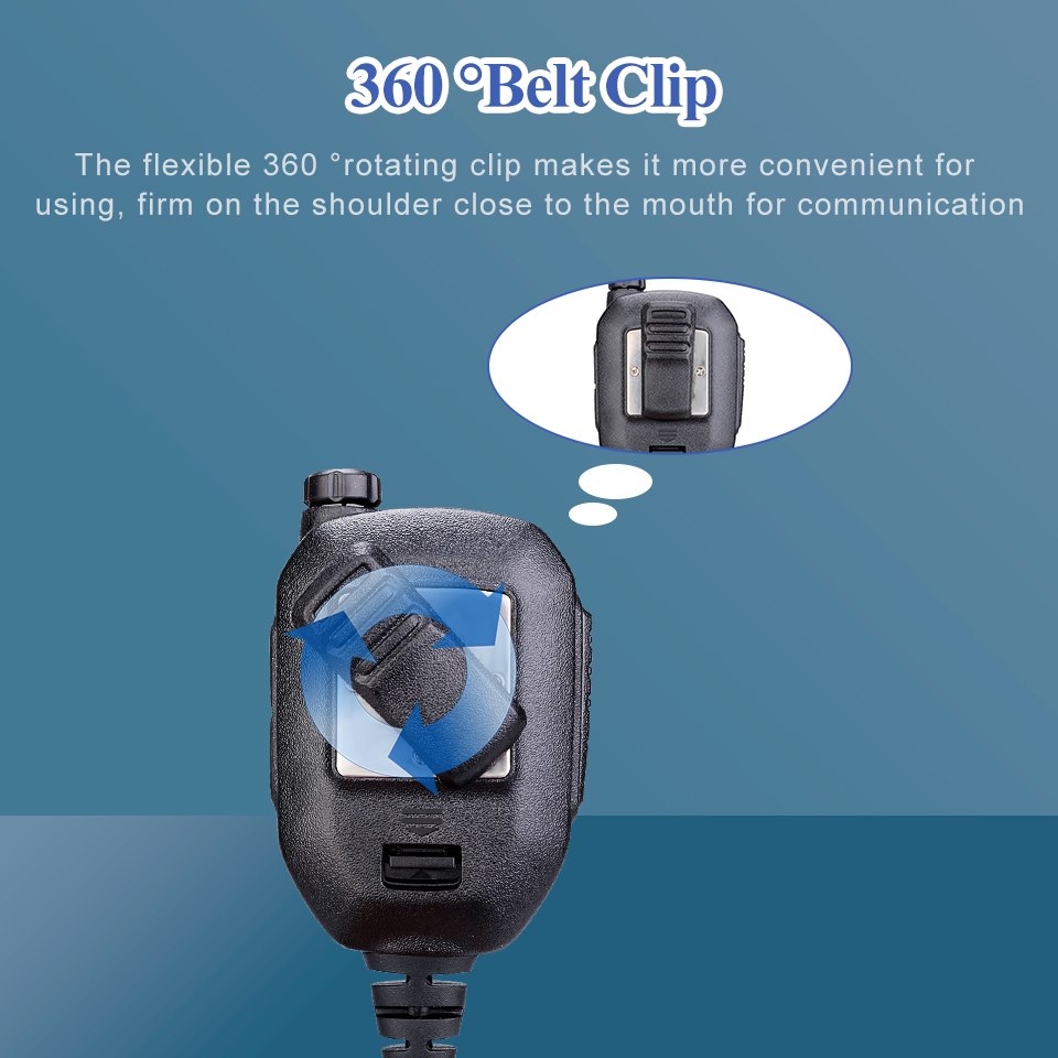 Retevis HK008 2Pin Rechargeable Microphone Mic Speaker Volume PTT Tangent For Baofeng UV 5R H777 for TYT Quansheng UV K5 Radios