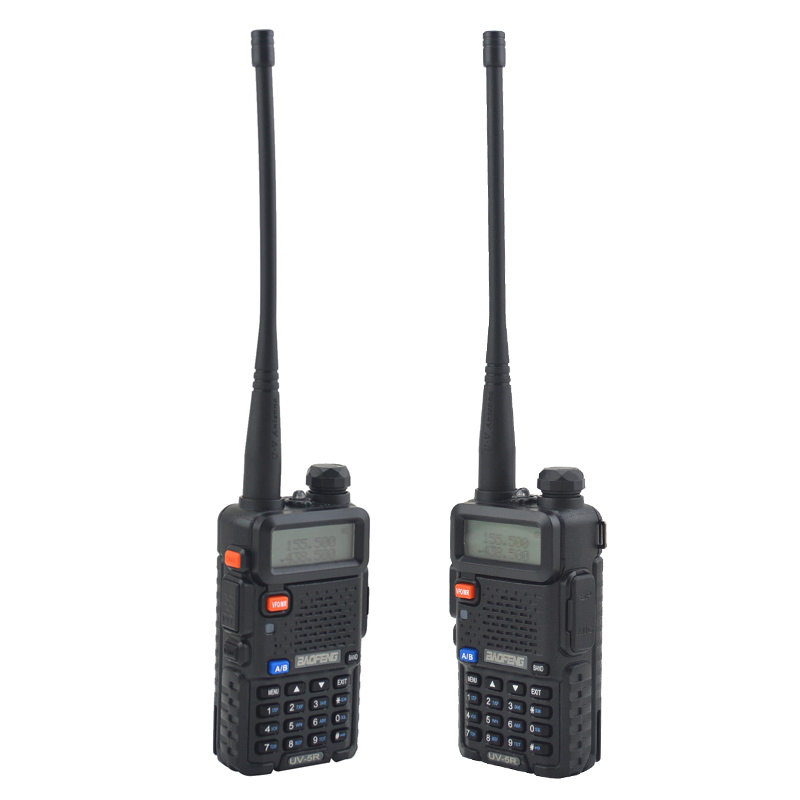 Baofeng Walkie Talkie UV-5R Dualband Two Way Radio VHF/UHF 136-174MHz & 400-520MHz FM Portable Transceiver with Earpiece