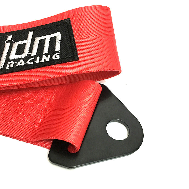 High-Strength Nylon Tow Strap Universal JDM RACING Car Tow Auto Trailer Ropes Front and Rear Bumper Trailer Towing Strap Decor
