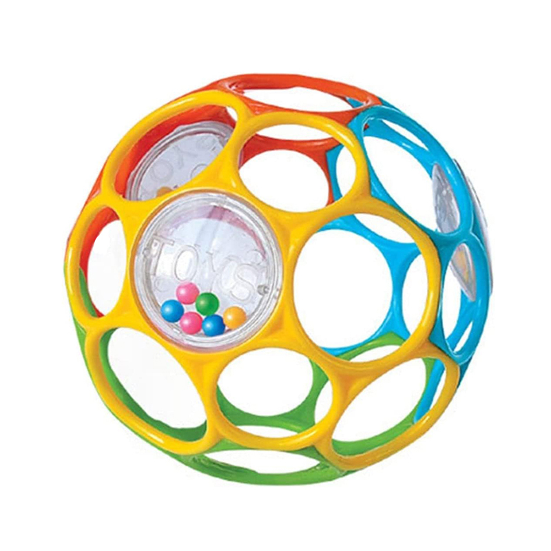 Soft Baby Grasping Ball Rattles with Bell Ball Early Education Educational Sensory Toy Random Color） G