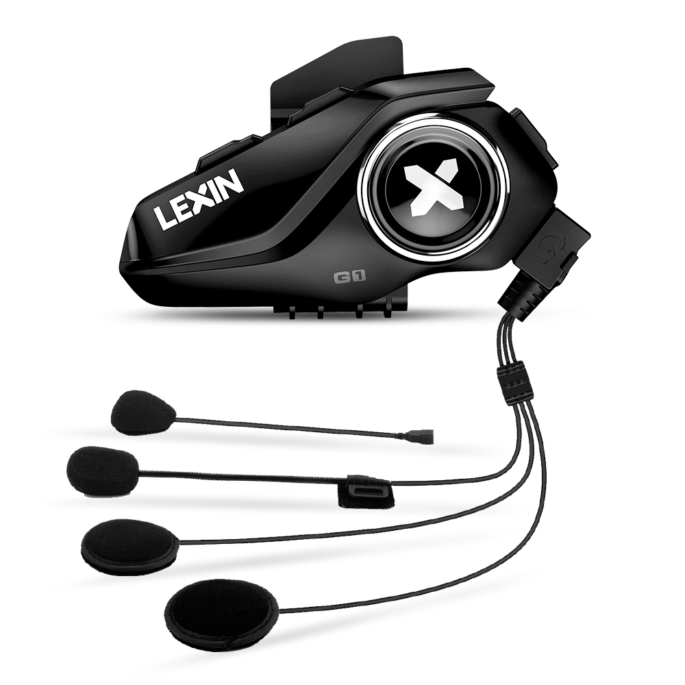Lexin G1 Motorcycle Bluetooth Headsets for Helmet, Voice Assistance, Music, IP67 Waterproof, High Definition Speakers LEXIN G1 / france