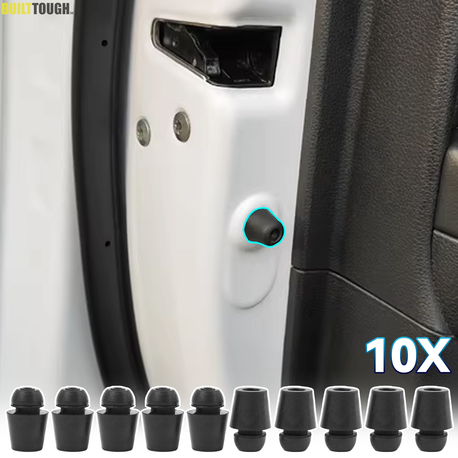 10x Car Door Dampers Buffer Rubber Pad Cover Rubber Anti Shock Cap For Hyundai Elantra Sonata Accent ix35 IX45 Kia Rio 4 5 Ceed