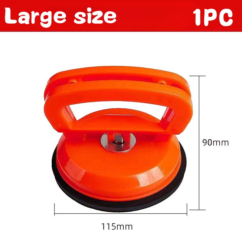 2pcs Car Puller Heavy Duty Suction Cup Panel Tool Sucker Repair Bodywork Dent Remover Auto Dent Repair Tools Fix Mend Pull Glass Large Orange 1pc