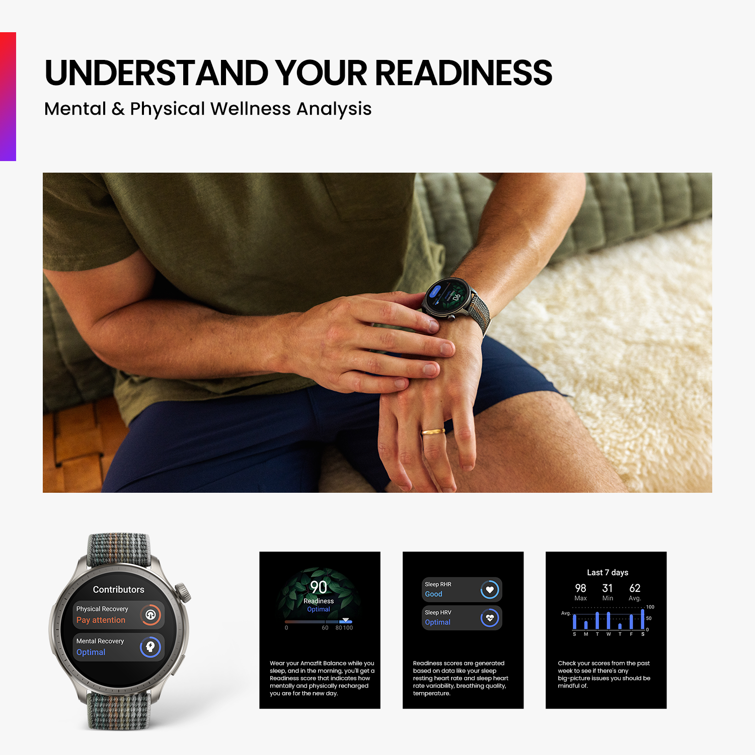 Amazfit Balance 46mm Smart Watch 150+Sports Modes 14-Day Battery Dual-Band GPS SmartWatch For Android IOS Phone