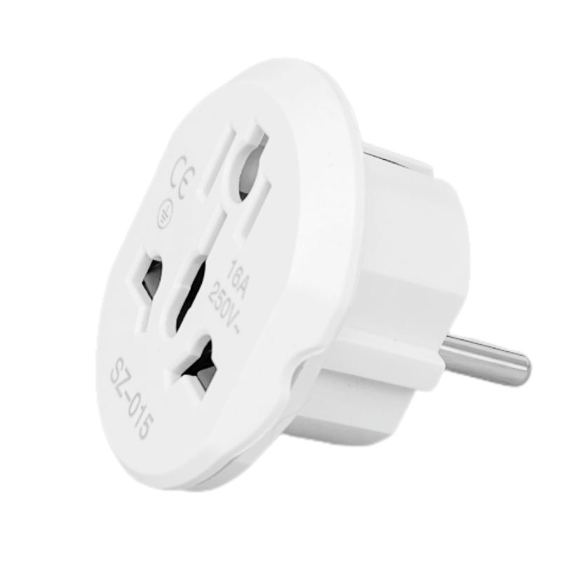 16A Universal EU Travel Adapter Euro Converter UK US AU to EU AC Power Socket Plug Travel Charger Adapter Converter 250V
