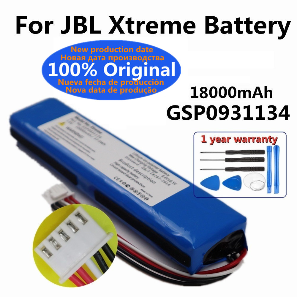 New 100% Original Battery For JBL xtreme1 extreme Xtreme 1 GSP0931134 18000mAh 37.0Wh Batterie tracking number + tools