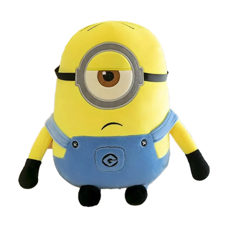 Cute Minions Movie Periphery Yellow Plush Bob Plush Stewart Plush Toy Jeans Plush Doll Pillow Decoration Kids Birthday Gift