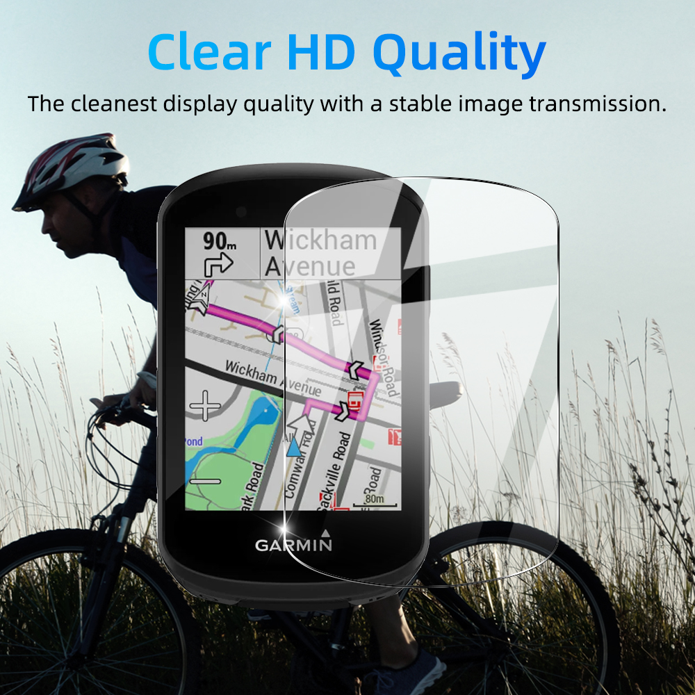 2Pcs Tempered Glass + Silicone Case for Garmin Edge 850 550 840 540 530 830 1040 130 Plus GPS Stopwatch Screen Protector Cover