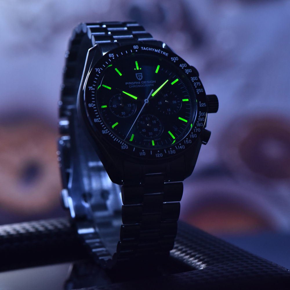 2026 New PAGANI DESIGN Moon V6 Men's Watches Luxury Quartz Watch For Man Chronograph VK63 Men Gift AR Sapphire Mirror Luminous