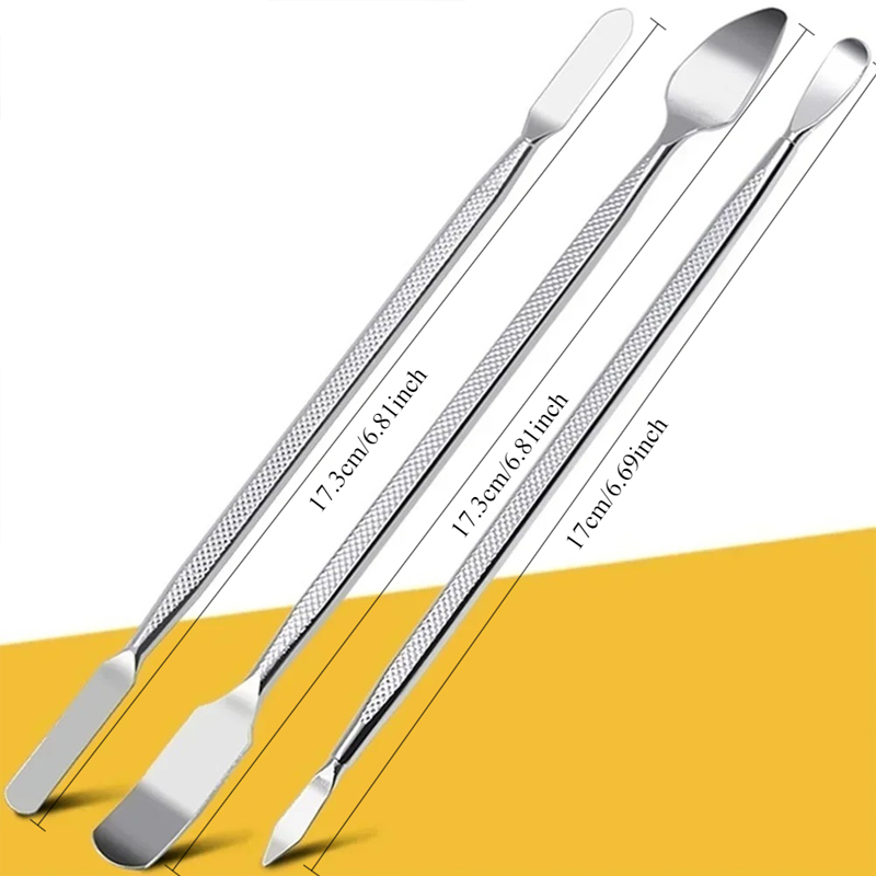 3PCS Repair Opening Pry Hand Tool Kit Blade Smart Phone Tablet PC Metal Spudger Disassemble Tools Set
