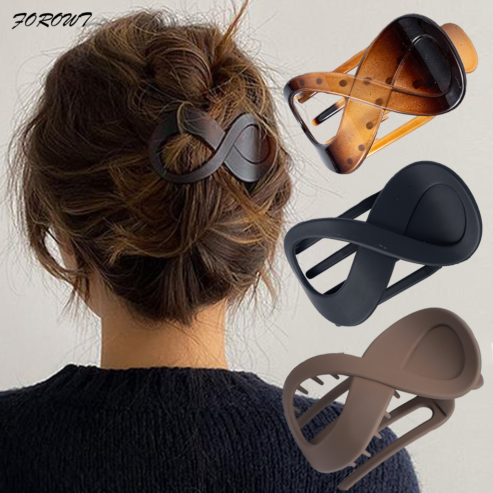 Hair Clip Seamless Plastic Duckbill Claw Women Large Hair Clamp for Women Girls Simple Hairpins Styling Tools Hair Accessories