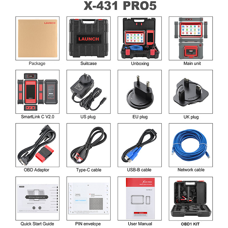 NEW Launch X431 PRO 5 PRO5 Car Diagnostic Tools J2534 Programming Auto OBD2 Scanner Diagnosis Automotive Tool pk X-431 V+
