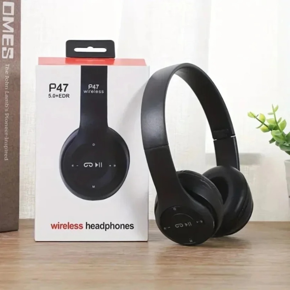 Foldable Wireless Bluetooth Headphones 5.0 Portable HiFi Sound Over-ear Headset for Sports Travel Daily Game music Earphones Use