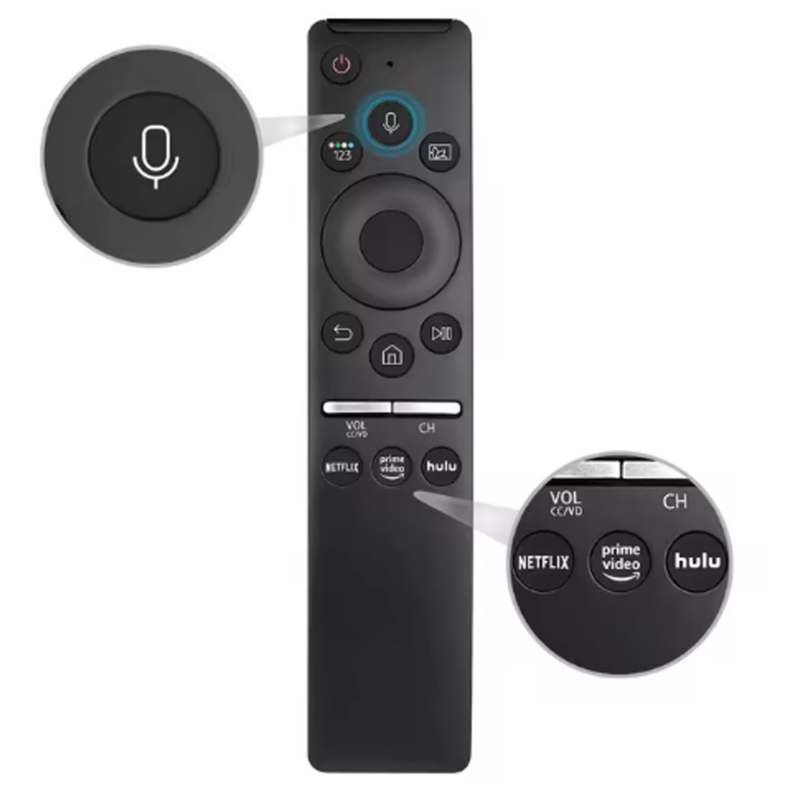 Universal BN59 Replacement Voice Remote Control for Samsung Smart TV with Voice Function Compatible with QLED LED LCD Models Option 2