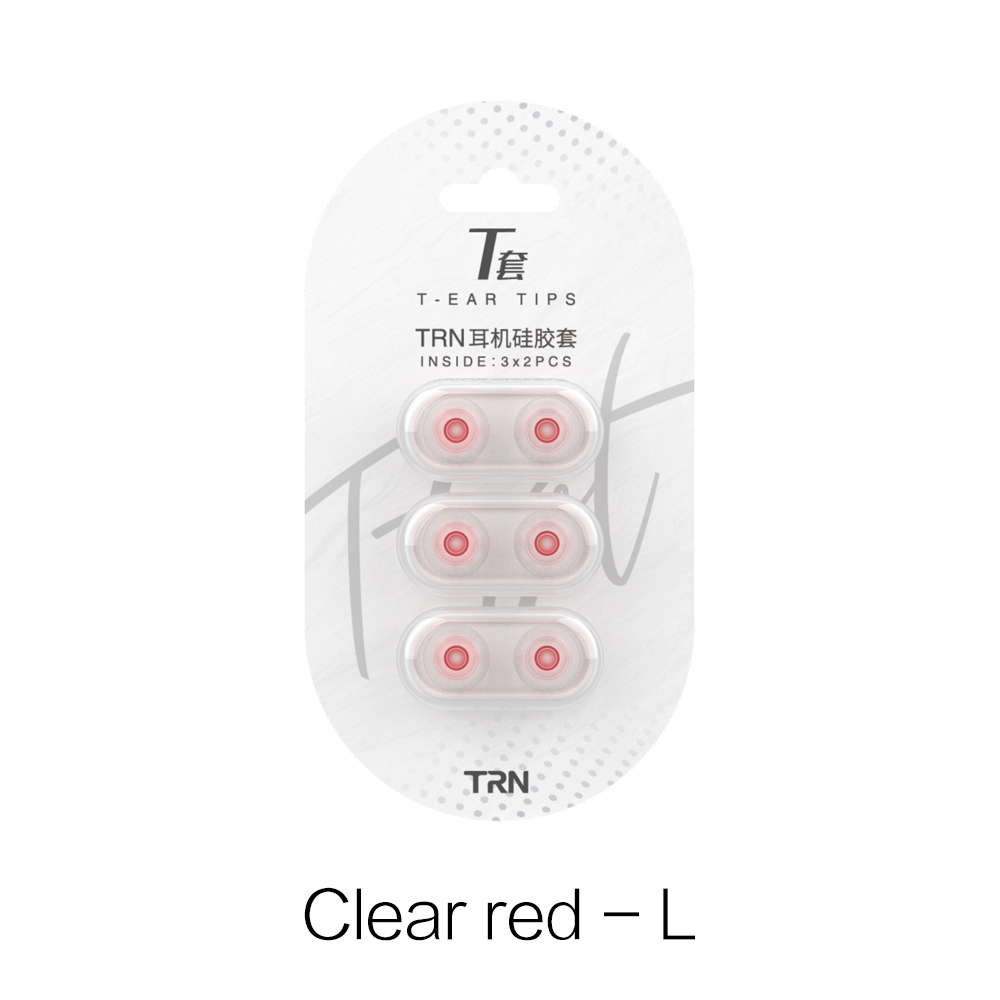 TRN T Ear-Tips  Silicone Eartips Double Support Structure Earphone 3 Pairs Headphone Headset Earbuds TRN TA3 Kirin MT4 Xuanwu Red L