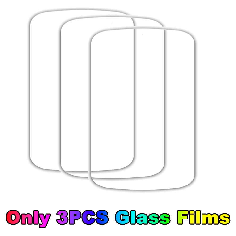 For Garmin Edge 540 840 Solar Protective Case Cover + 3PCS Glass Films Bike Bicycle GPS Silicone Shell Protector Edge540 Edge840 only 3pcs film / For Edge 840 Solar