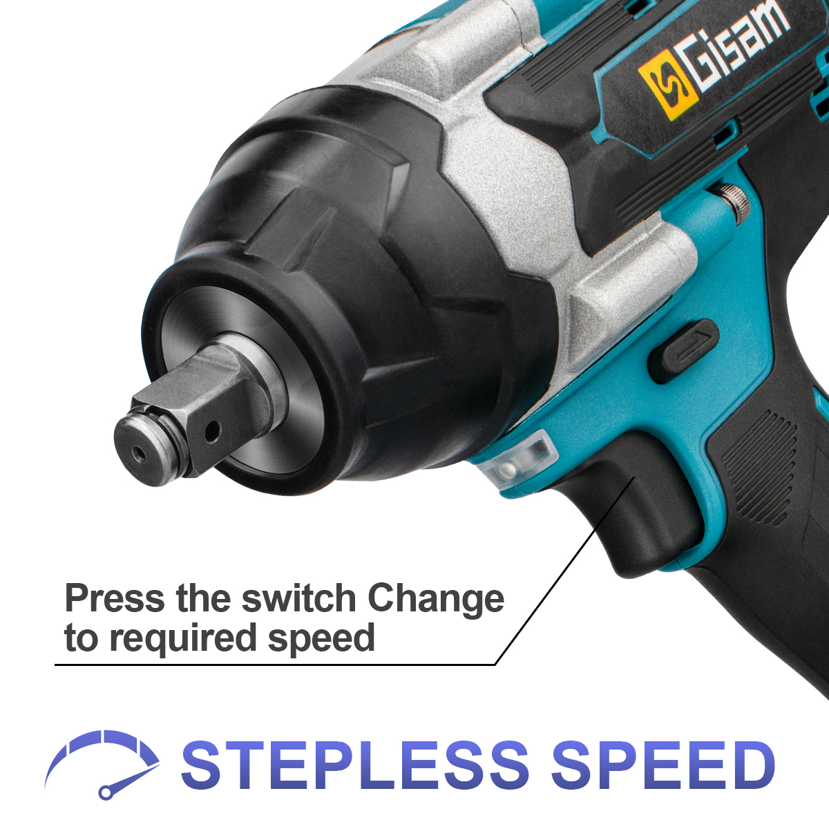 1800N.M Torque Brushless Electric Impact Wrench 1/2 inch Lithium-Ion Battery Cordless Wrench Tools For Makita 18V Battery Pin