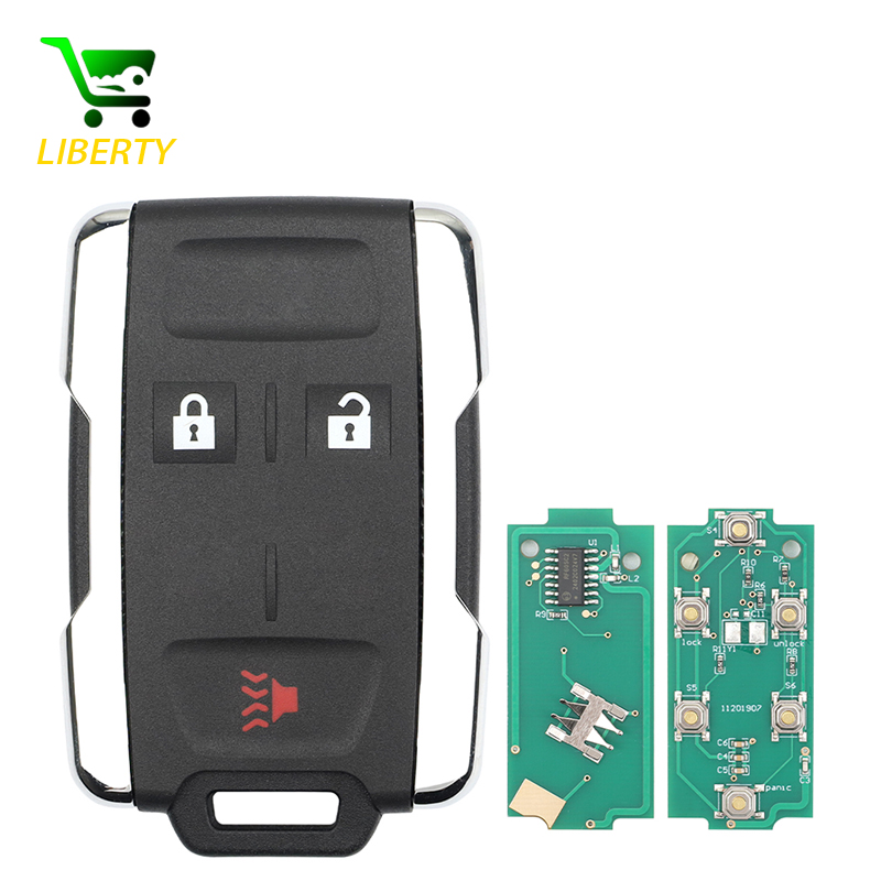 Liberty Remote Car Key M3N32337100 315Mhz For Chevrolet Silverado 1500 2500 3500 2014 2015 2016 2017 2018 For GMC 3/4/5/6 Button