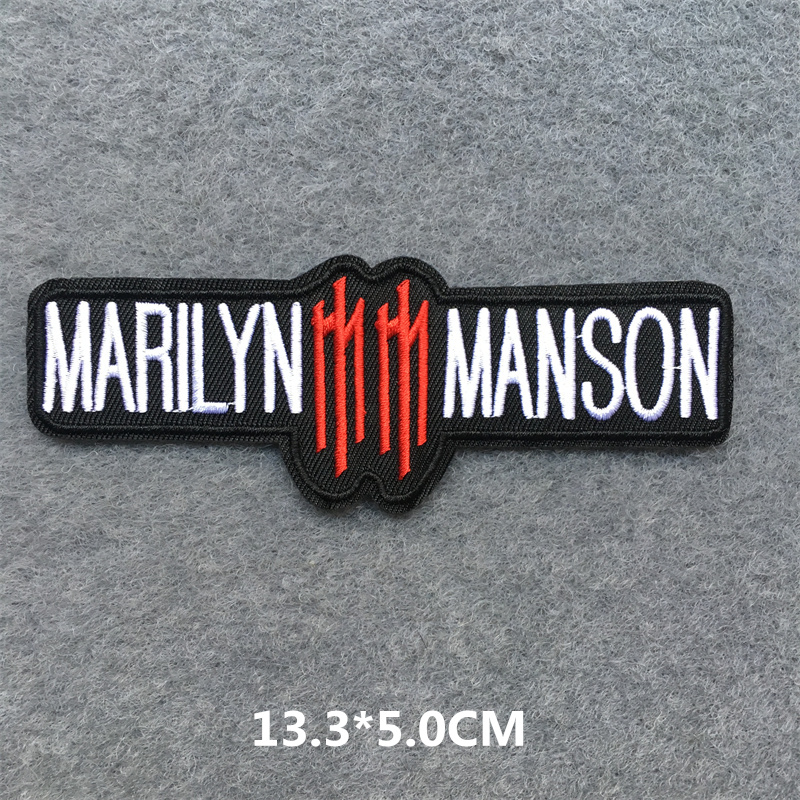 Band Rock Clothes Badges Iron On Patches Appliques Embroidered Music Punk Stripes for Clothes Jacket Jeans Diy Decoration