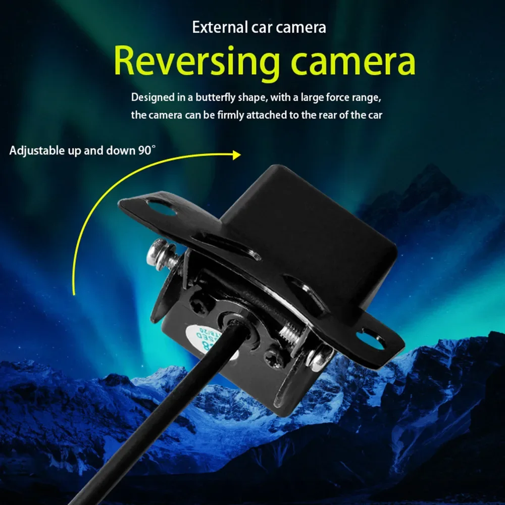 Car Reversing Image Driving Recorder Rear View Camera HD Night Vision 4-Pin Waterproof Car Camera