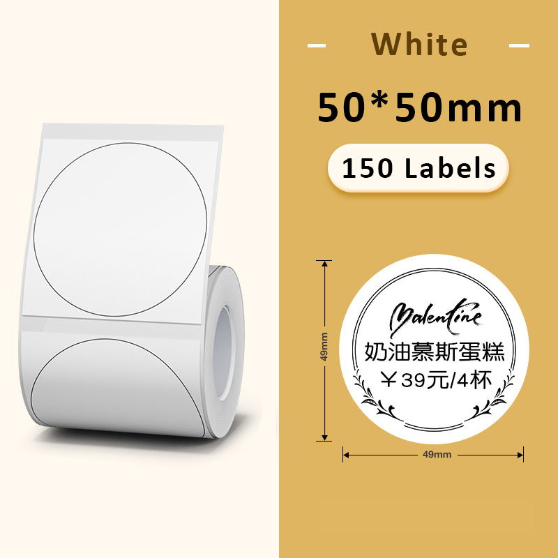Original Niimbot B21/B3S/B1/B203 Color White Transparent MERRY Christmas Label Waterproof Price Tag Gift Festival Decorative x50mm