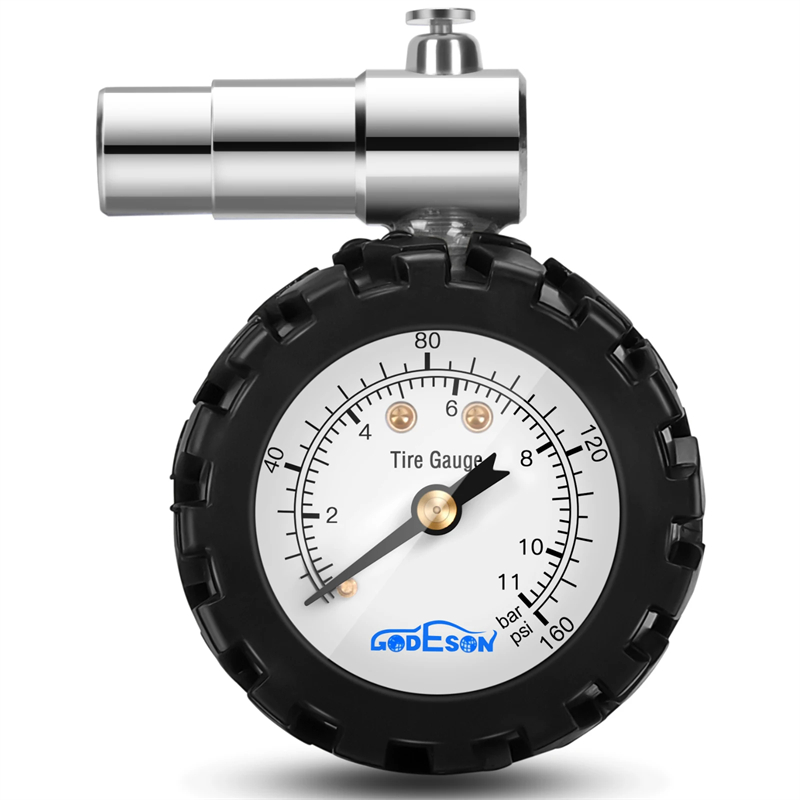 Bicycle Tire Pressure Gauge 160PSI Mechanical Pointer Tire Pressure Gauge For Mountain Racing Bikes Mtb Bike Road Bike Tools psi