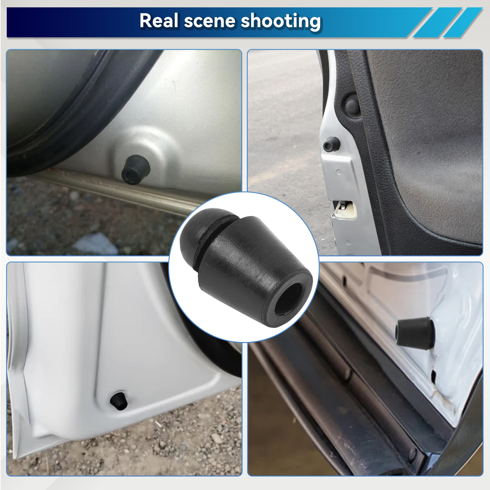 10x Car Door Dampers Buffer Rubber Pad Cover Rubber Anti Shock Cap For Hyundai Elantra Sonata Accent ix35 IX45 Kia Rio 4 5 Ceed