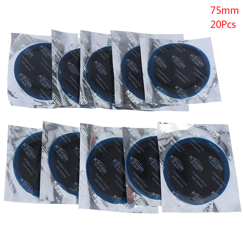 20pcs Inner Tube Puncture Repair Kit Car Van Bike Truck Tire Tyre Patches Light Weight ultra thin Easy to Carry S/M/L/XL mm