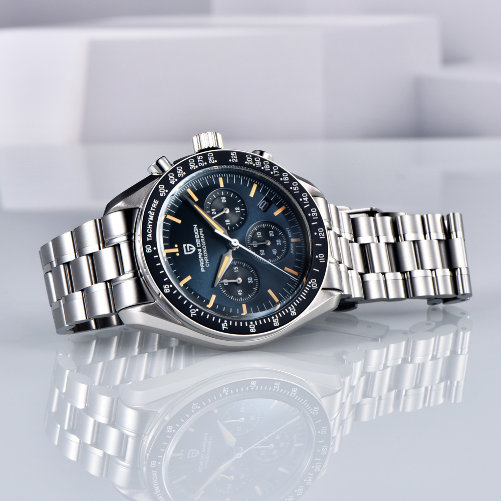 2026 New PAGANI DESIGN Moon V6 Men's Watches Luxury Quartz Watch For Man Chronograph VK63 Men Gift AR Sapphire Mirror Luminous