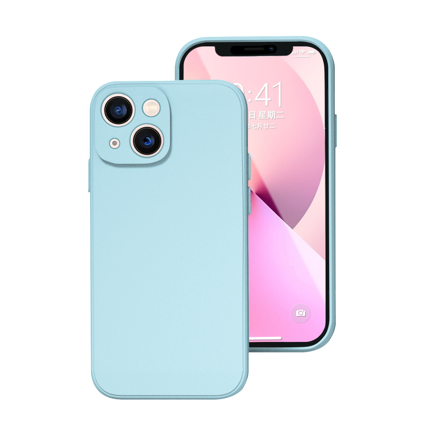 Phone Case For Iphone 14 Plus 13 12 Mini 11 Pro Max Xs X Xr 7 8 Candy Color Original Liquid Silicone Soft Protector Back Cover