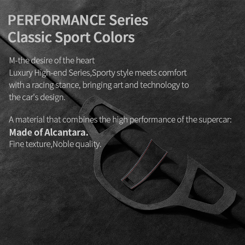 Made of Alcantara For BMW G30 G20 G28 G21 G11 G12 F40 Z4 G32 Car Steering Wheel Stickers Button Trim Frame Interior Accessories
