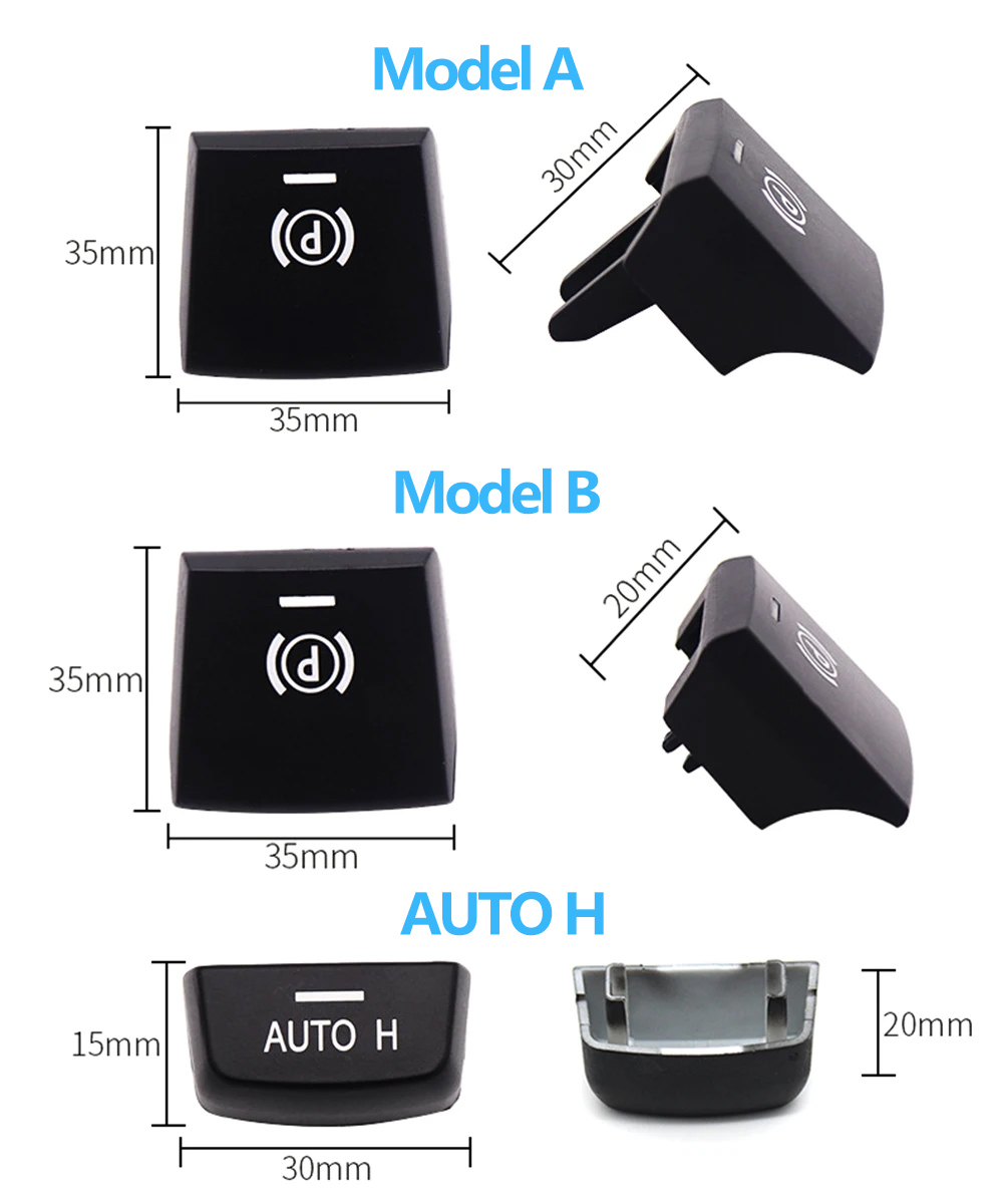 Car Handbrake Parking Brake P Button AUTO Switch Cover For BMW M5 F01 F02 F07 F10 F11 F12 F15 F16 F25 F26 61312822518
