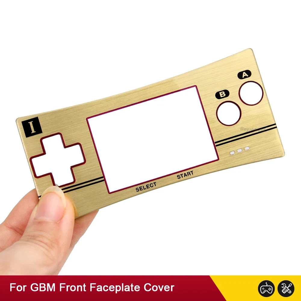 8 Colors Replacement Front Faceplate Cover Shell Housing Case for GameBoy Micro for GBM Game Console Front Cover Case Dropship Gold Limited / United States