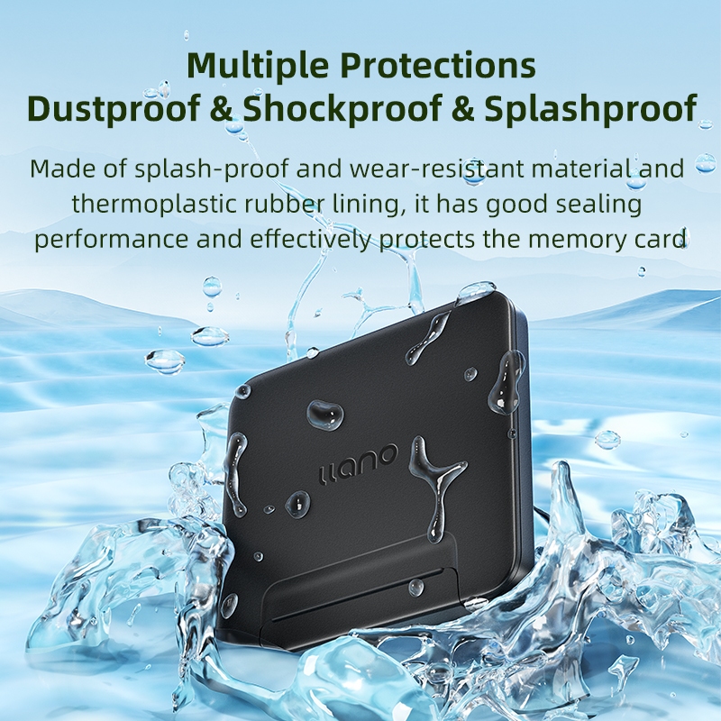 Llano Card Case Holder Water Resistant & Anti-Shock Memory Card Case for SD/Micro SD TF Card  Storage Organizer Protector Cover