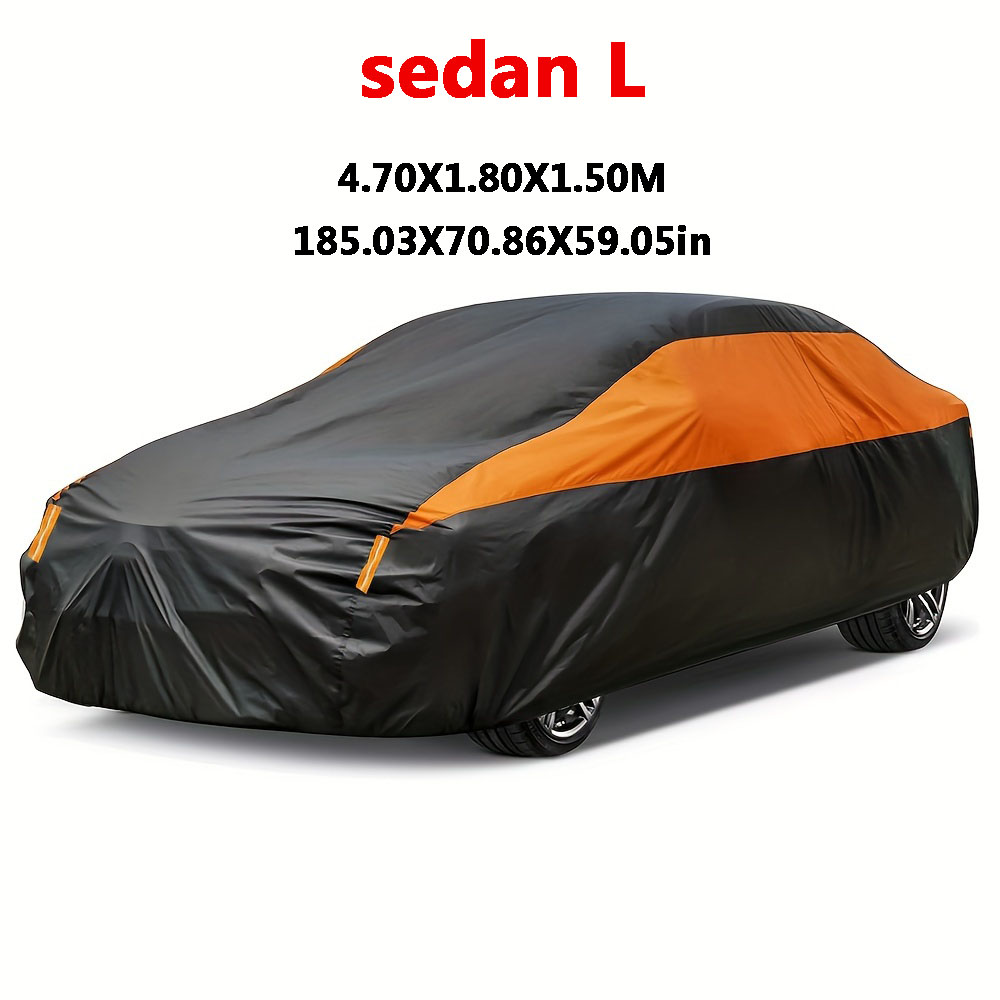 Car Covers Outdoor Waterproof Sun Rain Snow Protection UV Auto Cover Universal SUV/Sedan 190T Car Protective Full Covers L 4.70X1.80X1.50M