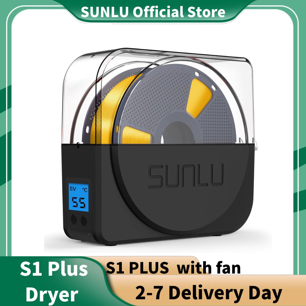 SUNLU Official S1 Plus Filament Dryer For 3D Printer Filament, Dehydrator with Fan Design, Filament Storage 1.75 2.85 3.00mm