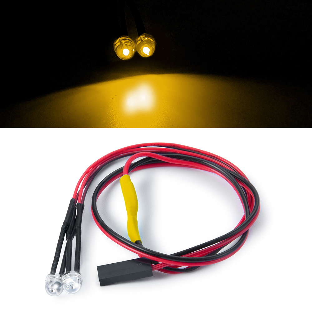 MIBIDAO RC Car LED Lights Spotlight Red/White/Yellow/Green Decoration Lamp Headlight for 1/10 RC Crawler Car Axial SCX10II 90046